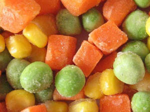 Овощи замороженной смеси